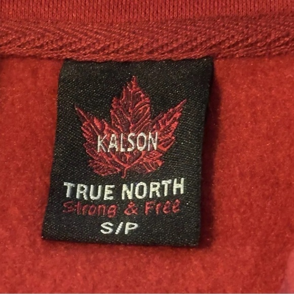 Kalson True North Strong & Free Red Canada Hoodie Adult Women’s Small Full-Zip - Picture 3 of 5